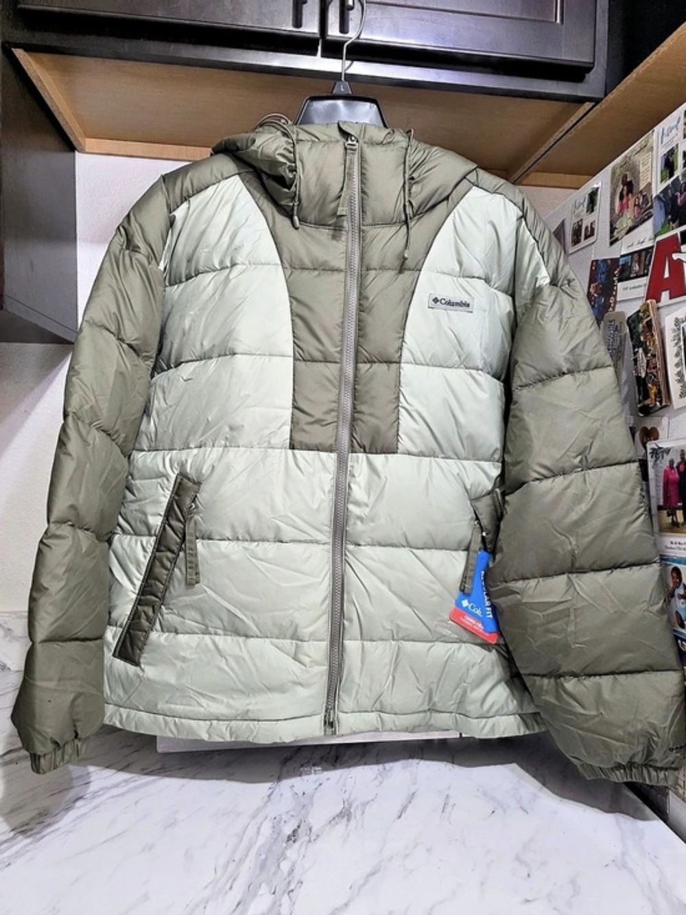 Columbia Delta Ridge Down Jacket Puffer Jacket in Green Large NWT Large